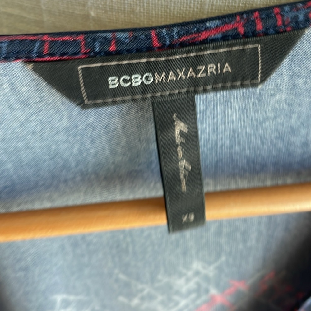 Bcbgmaxazria Sz XS stretch wrap dress - Picture 4 of 7